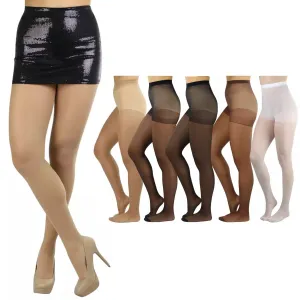 6-Pack: Women's Assorted Sheer Support Toe Pantyhose