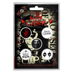 Button Badge Set - Alice Cooper - Eyes