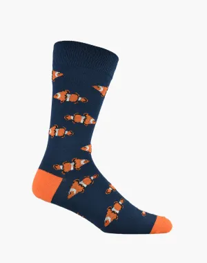 Clown Fish Men's Bamboo Crew Socks