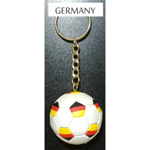 Germany Soccer Ball Metal Key Chain