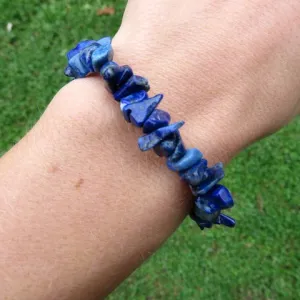 Lapis Lazuli Bracelet | Blue Crystal Healing Stone Bracelet | Lapis Lazuli Jewelry