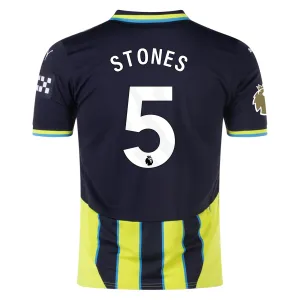 Puma Manchester City John Stones Away Jersey w/ EPL   Club World Cup Patch 24/25 (New Navy/Yellow Glow)