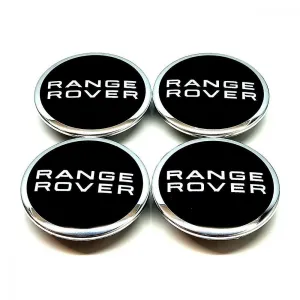 Zwarte Range Rover Wheel Center Caps Hub Badges 63mm 4 Pcs Voor Evoque Defender Discovery Sport Vela